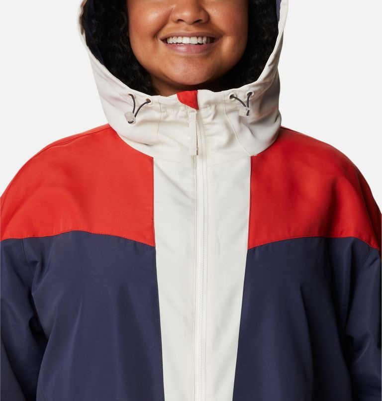 Women's Columbia Wallowa Park Lined Jackets Navy / Red | Plus Size CA-W154C